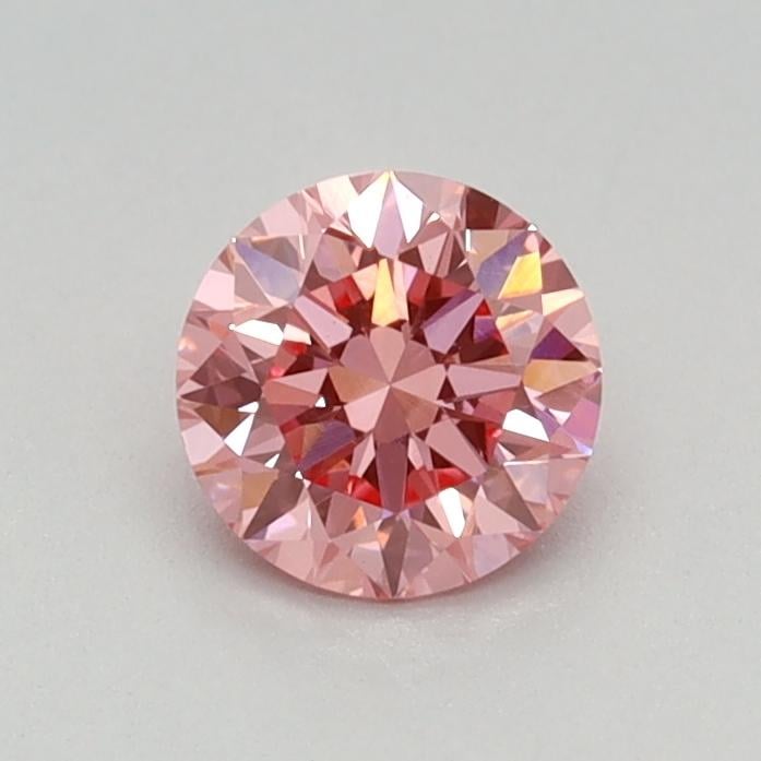 0.44 Ct. Fancy Vivid Pink Round Lab Grown Diamond