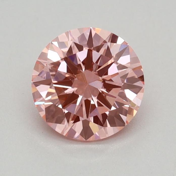 0.40 Ct. Fancy Vivid Pink Round Lab Grown Diamond
