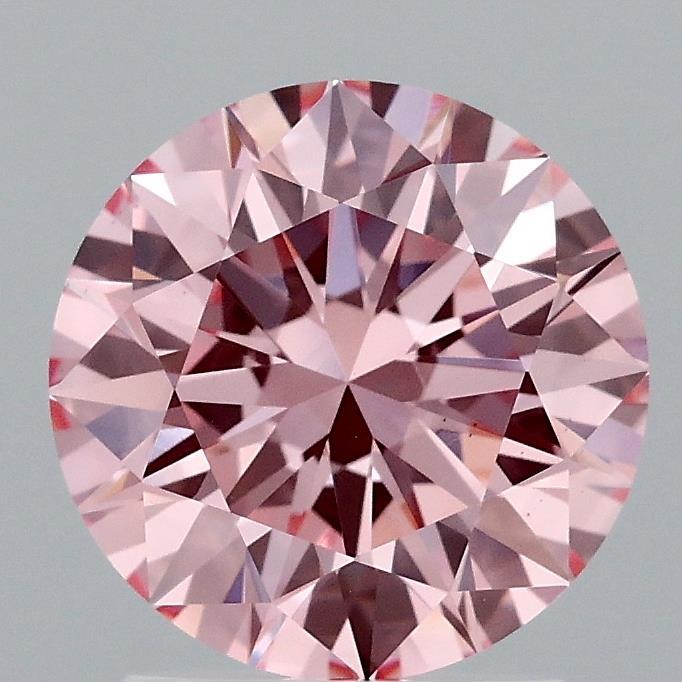 1.96 Ct. Fancy Vivid Pink Round Lab Grown Diamond