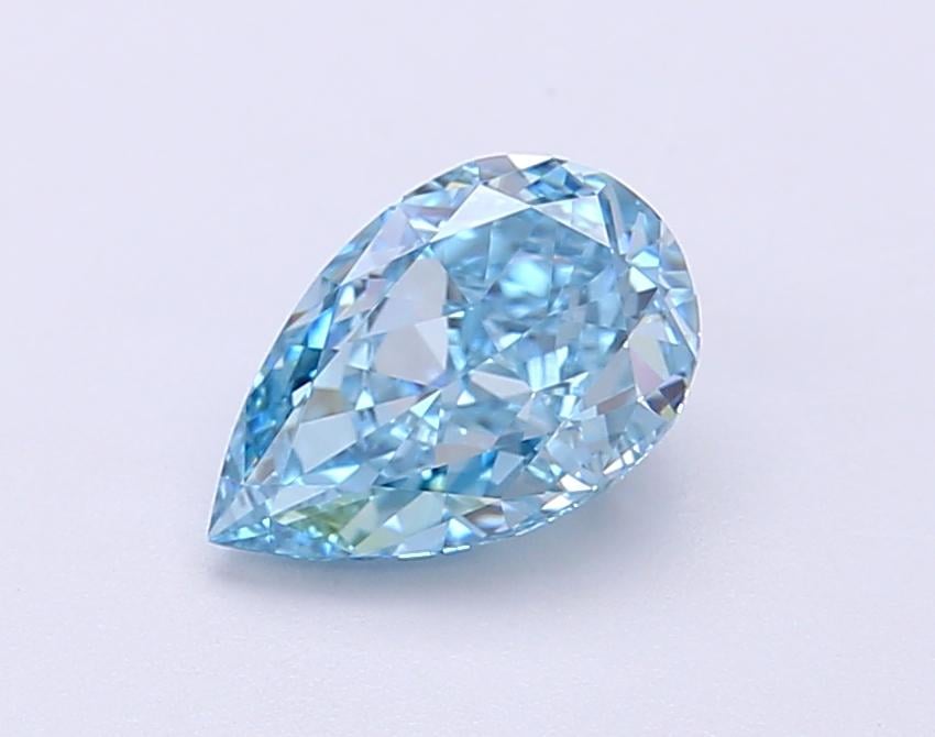 1.33 Ct. Fancy Vivid Blue Pear Lab Grown Diamond