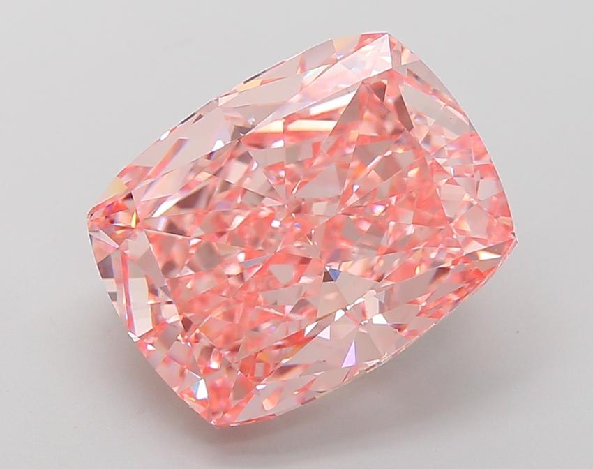10.05 Ct. Fancy Vivid Pink Cushion Lab Grown Diamond