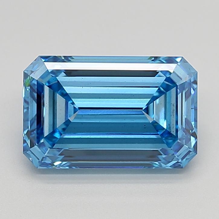3.50 Ct. Fancy Vivid  Blue Emerald Lab Grown Diamond