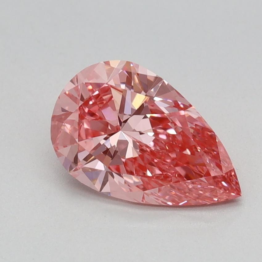 0.76 Ct. Fancy Vivid Pink Pear Lab Grown Diamond