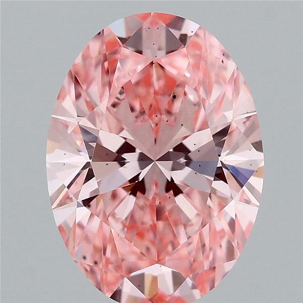 1.56 Ct. Fancy Vivid Pink Oval Lab Grown Diamond