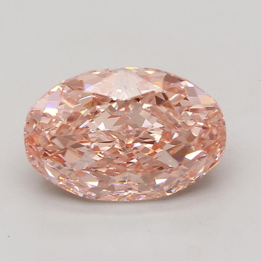 8.02 Ct. Fancy Vivid Pink Oval Lab Grown Diamond