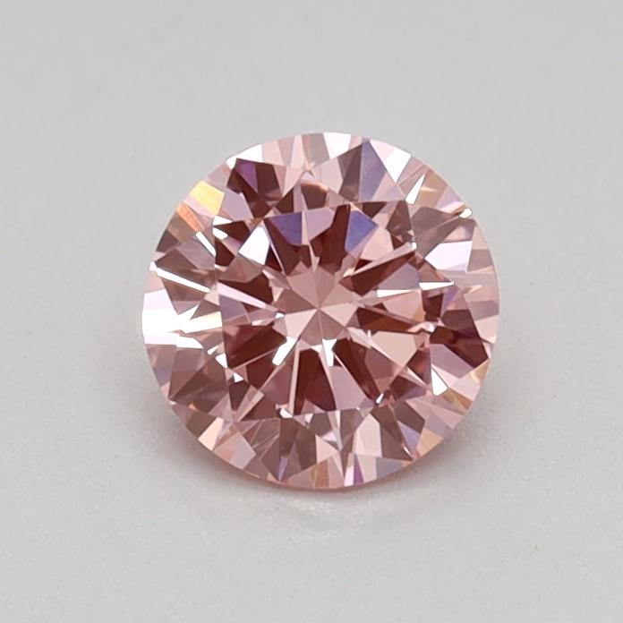 0.38 Ct. Fancy Vivid Pink Round Lab Grown Diamond