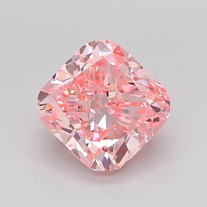 1.52 Ct. Fancy Intense Pink Cushion Lab Grown Diamond