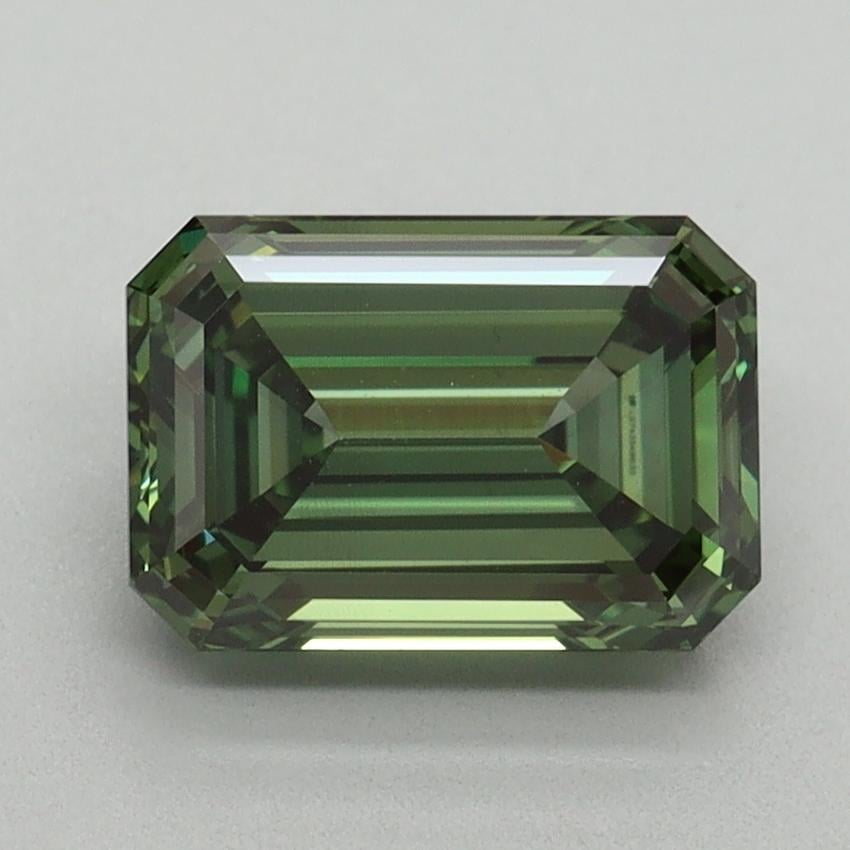 2.05 Ct. Fancy Vivid Green Emerald Lab Grown Diamond