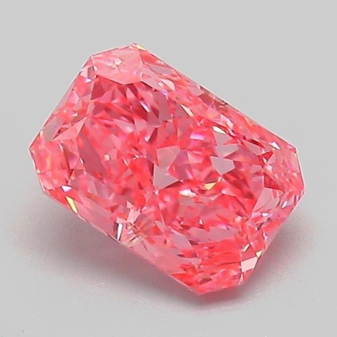 1.08 Ct. Fancy Vivid Pink Radiant Lab Grown Diamond
