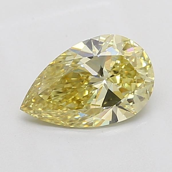 1.13 Ct. Fancy Intense Yellow Pear Lab Grown Diamond