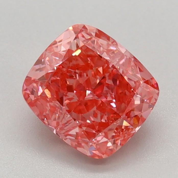 0.97 Ct. Fancy Vivid Pink Cushion Lab Grown Diamond