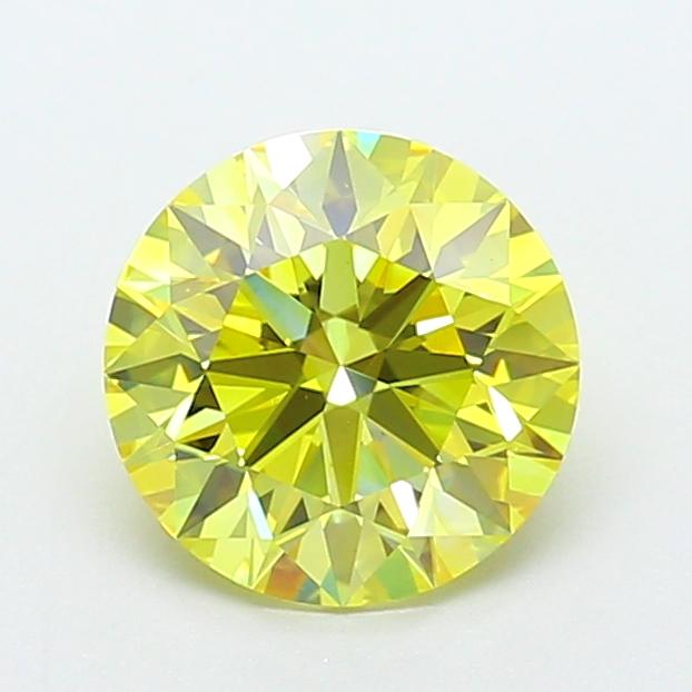 1.80 Ct. Fancy Intense Yellow Round Lab Grown Diamond