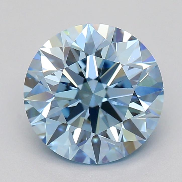 1.07 Ct. Fancy Vivid  Blue Round Lab Grown Diamond