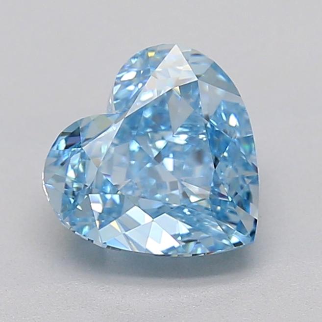 2.00 Ct. Fancy Vivid  Blue Heart Lab Grown Diamond