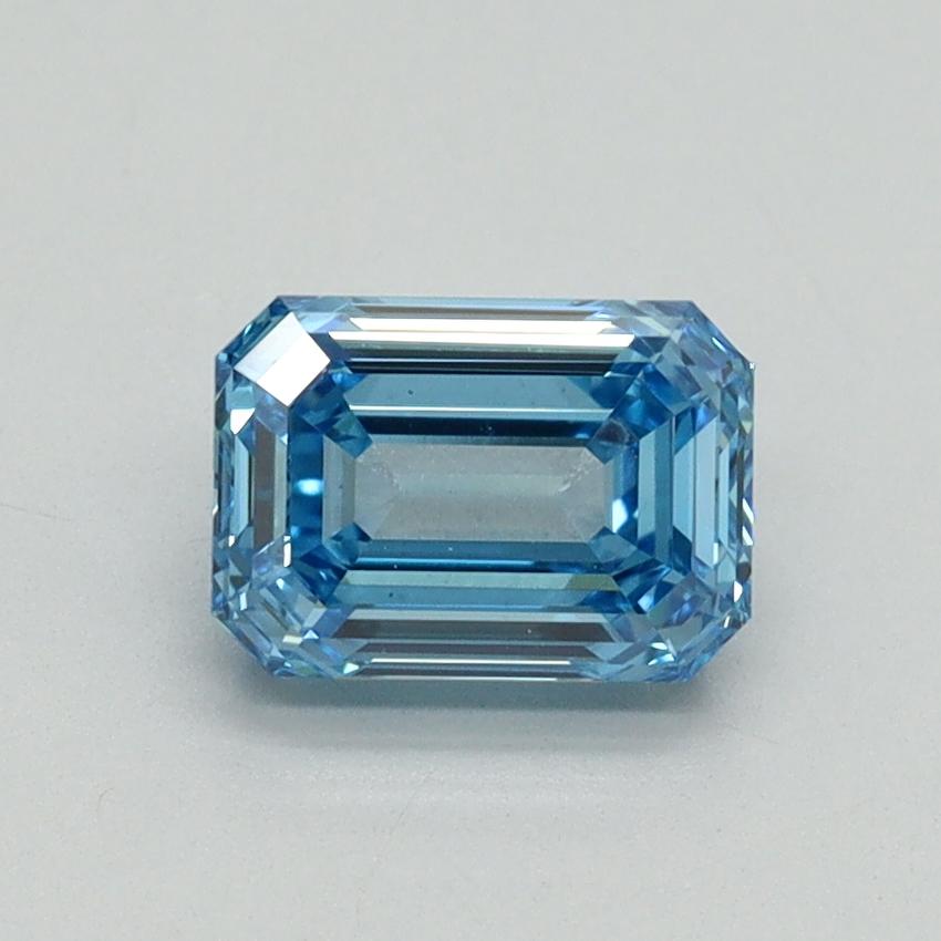 1.05 Ct. Fancy Vivid Blue Emerald Lab Grown Diamond