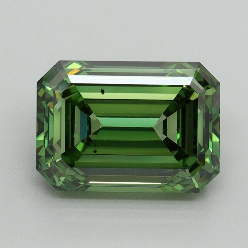 3.08 Ct. Fancy Vivid Green Emerald Lab Grown Diamond