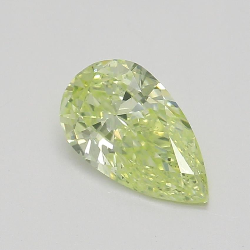 0.33 Ct. Fancy Light Greenish Yellow Pear Diamond