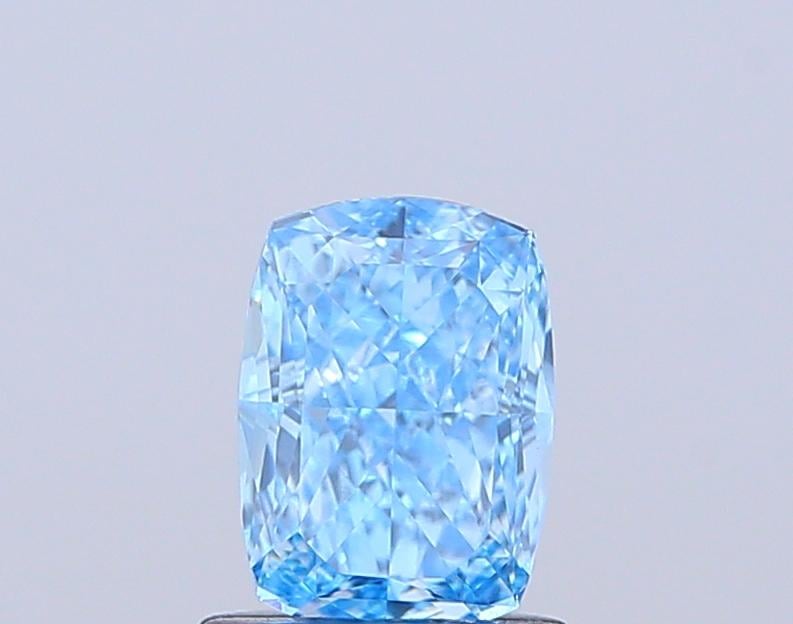 1.06 Ct. Fancy Vivid  Blue Cushion Lab Grown Diamond