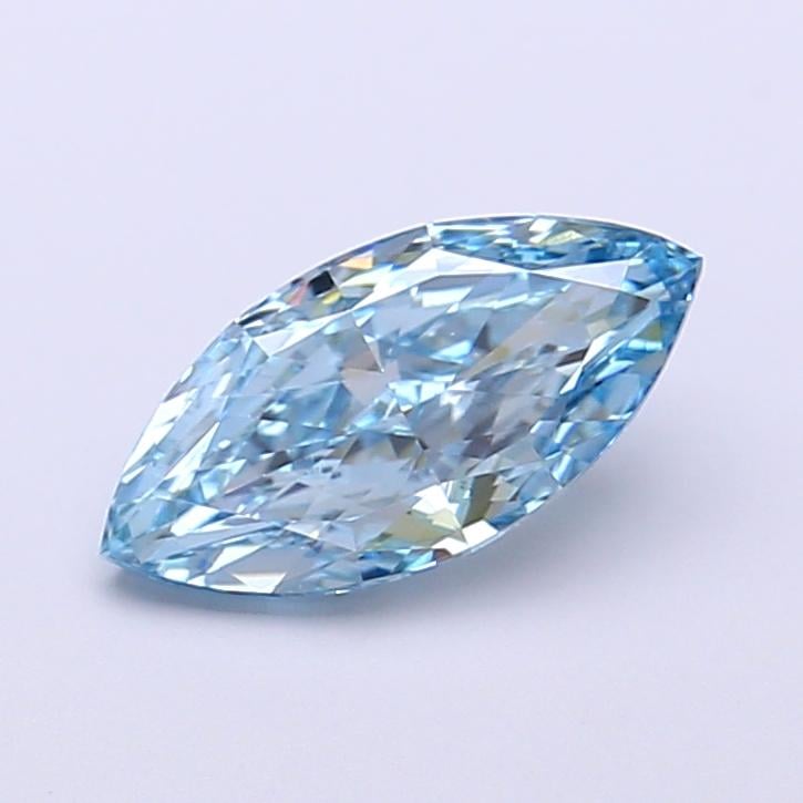 1.14 Ct. Fancy Vivid  Blue Marquise Lab Grown Diamond