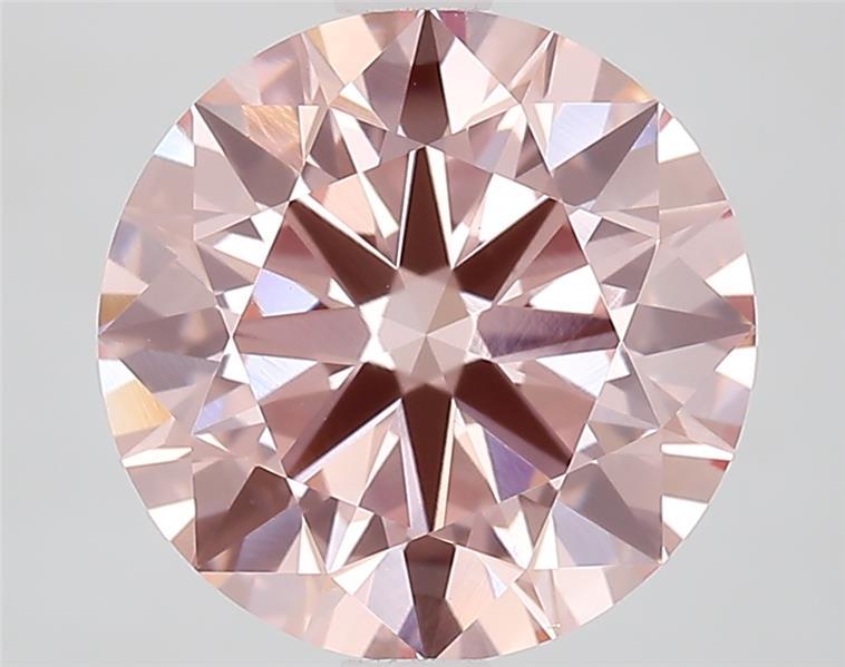 2.75 Ct. Fancy Intense  Pink Round Lab Grown Diamond