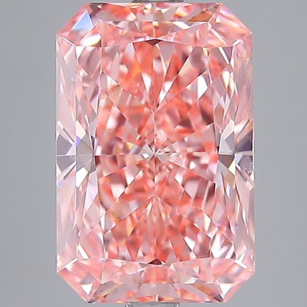 4.01 Ct. Fancy Vivid Pink Radiant Lab Grown Diamond