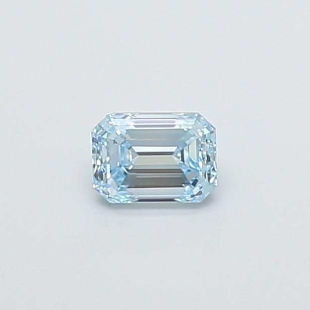 0.62 Ct. Fancy Intense Blue Emerald Lab Grown Diamond