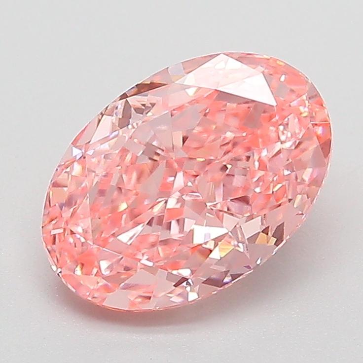 1.79 Ct. Fancy Vivid  Pink Oval Lab Grown Diamond