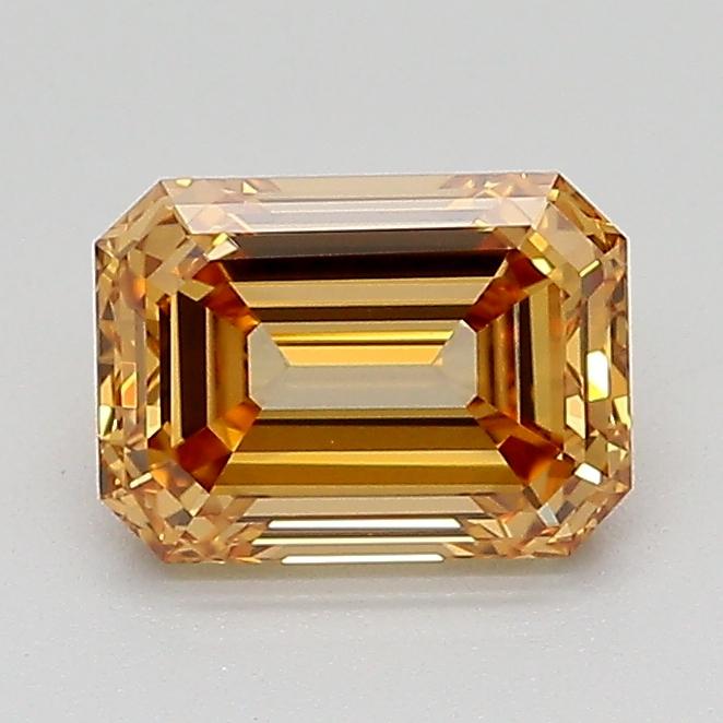 1.10 Ct. Fancy Light  Brown Emerald Lab Grown Diamond