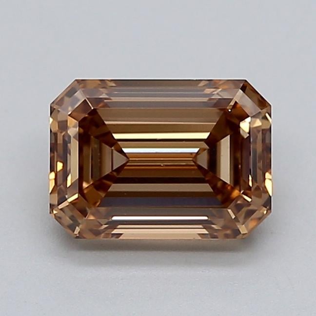1.57 Ct. Light  Brown Emerald Lab Grown Diamond