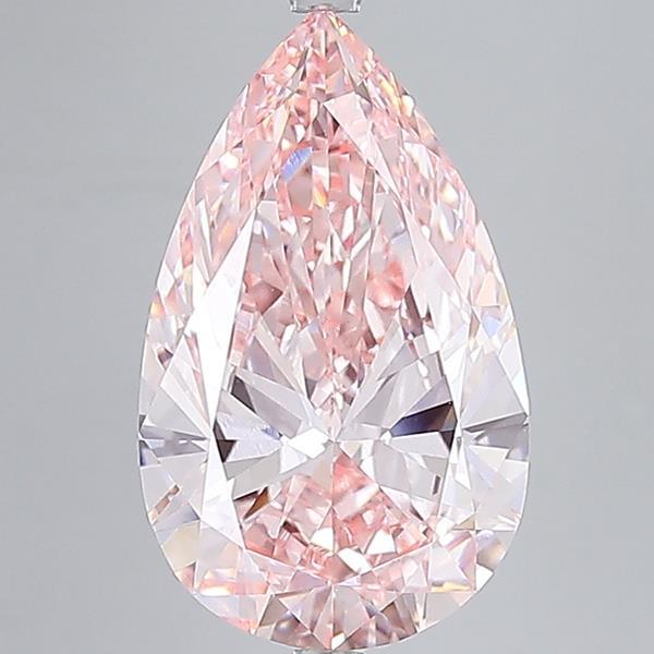 10.01 Ct. Fancy Intense Pink Pear Lab Grown Diamond