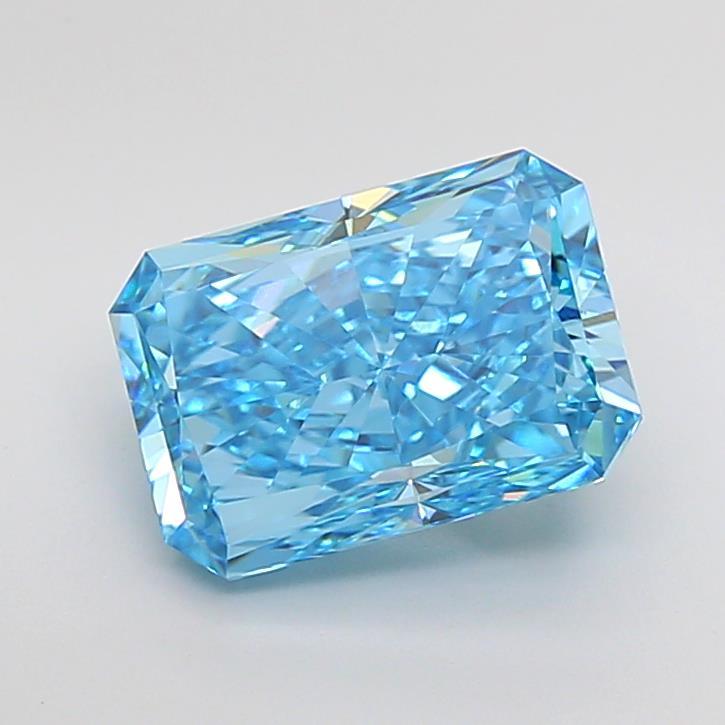 3.50 Ct. Fancy Vivid Blue Radiant Lab Grown Diamond
