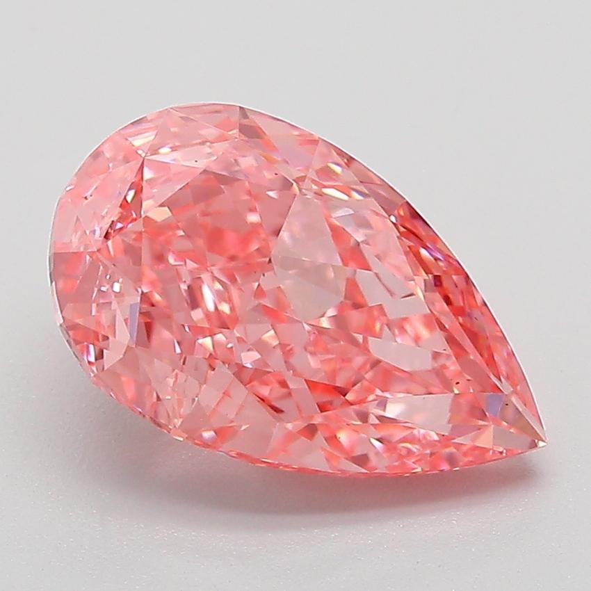 3.02 Ct. Fancy Vivid Pink Pear Lab Grown Diamond