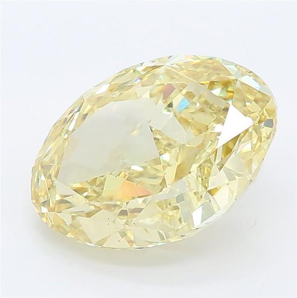 2.79 Ct. Fancy Intense Yellow Oval Lab Grown Diamond