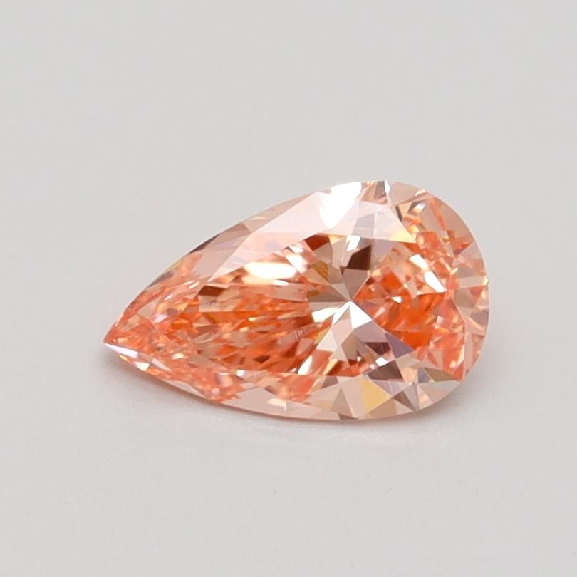 0.52 Ct. Fancy Intense Pink Pear Lab Grown Diamond