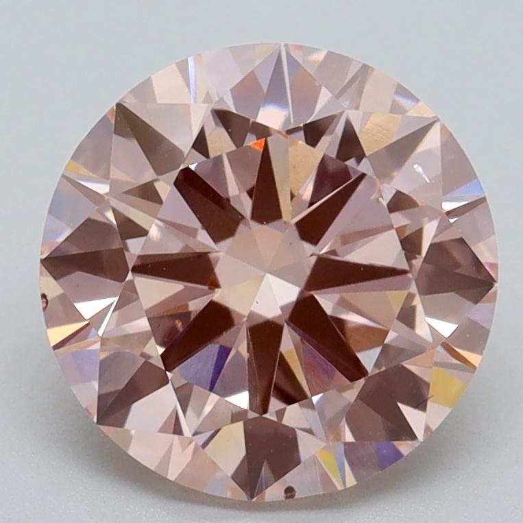 2.70 Ct. Fancy Intense Pink Round Lab Grown Diamond