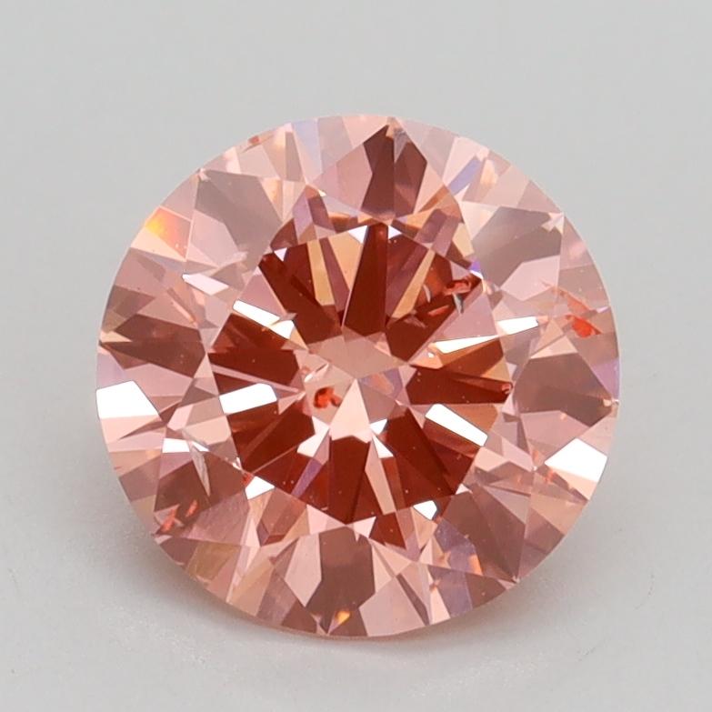 1.59 Ct. Fancy Intense Pink Round Lab Grown Diamond