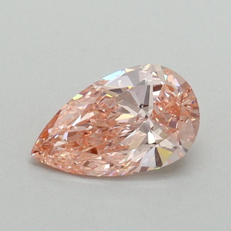 0.60 Ct. Fancy Vivid Pink Pear Lab Grown Diamond
