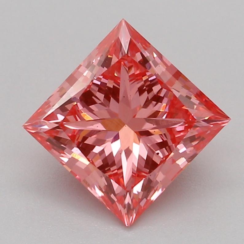 1.05 Ct. Fancy Vivid Pink Princess Lab Grown Diamond