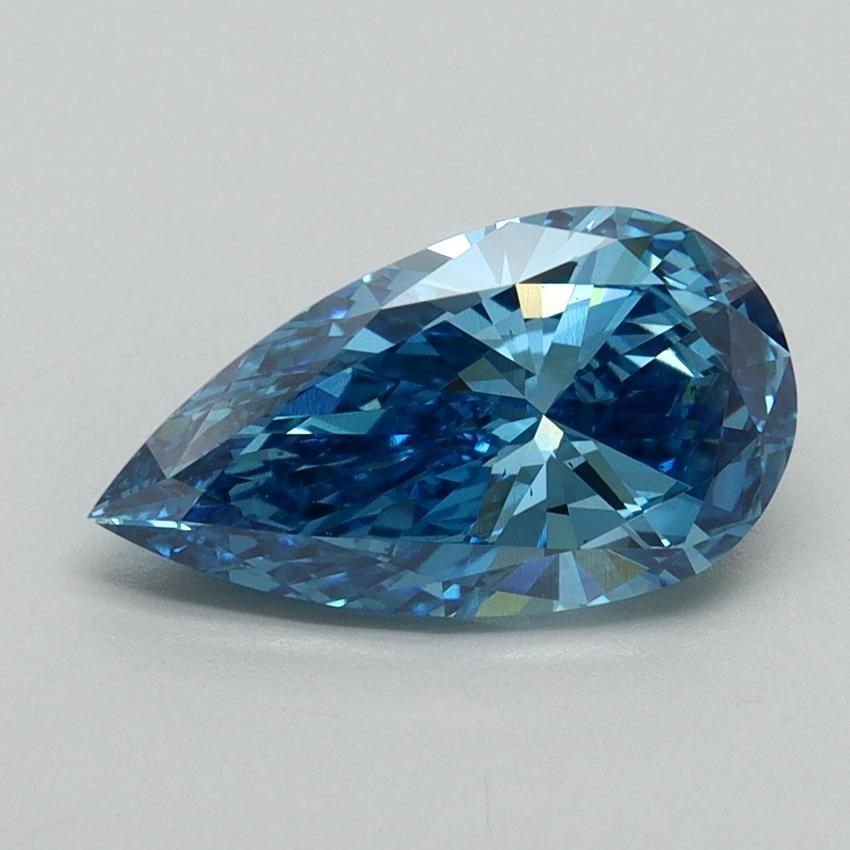 1.50 Ct. Fancy Vivid Blue Pear Lab Grown Diamond
