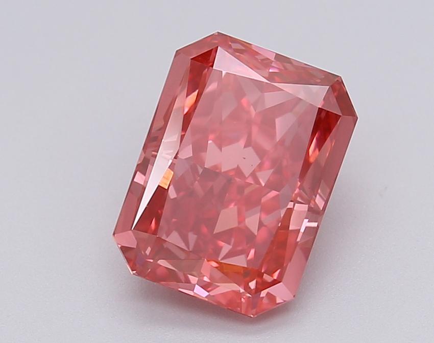 2.10 Ct. Fancy Vivid Pink Radiant Lab Grown Diamond