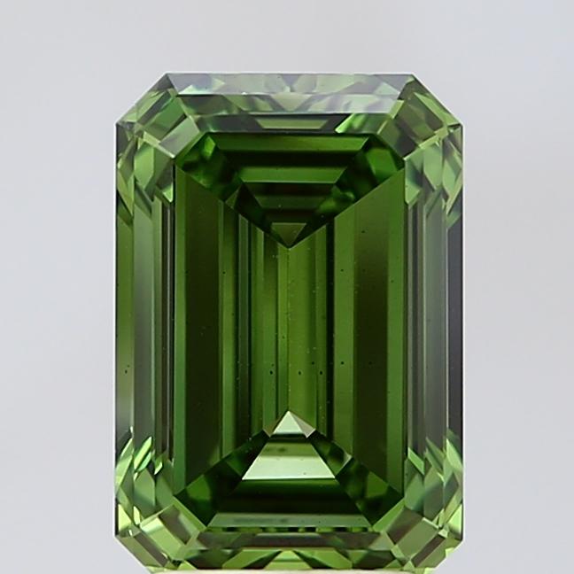3.35 Ct. Fancy Vivid Green Emerald Lab Grown Diamond