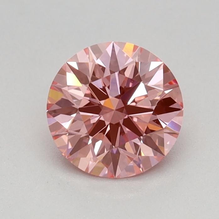 0.51 Ct. Fancy Vivid Pink Round Lab Grown Diamond