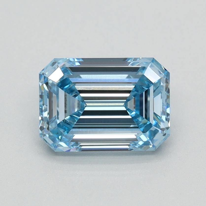 0.93 Ct. Fancy Intense Blue Emerald Lab Grown Diamond