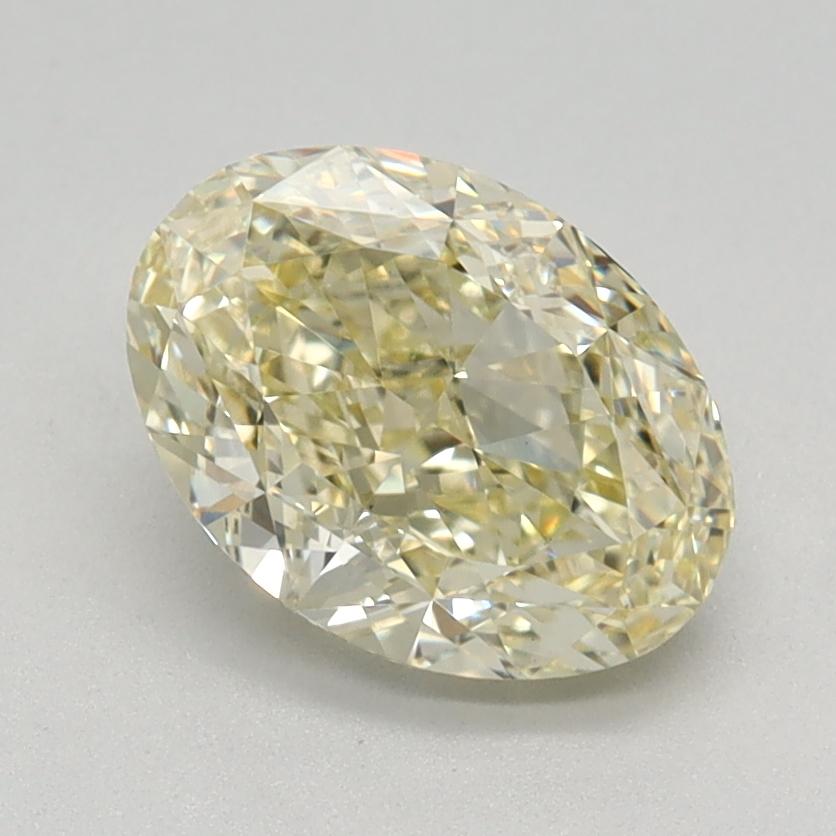 1.33 Ct. Fancy Light Yellow Oval Lab Grown Diamond