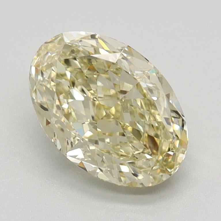 1.28 Ct. Fancy Light Yellow Oval Lab Grown Diamond