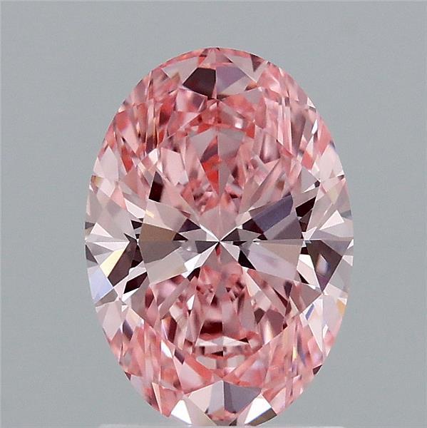 1.57 Ct. Fancy Vivid Pink Oval Lab Grown Diamond