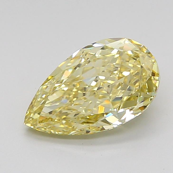 2.11 Ct. Fancy Intense Yellow Pear Lab Grown Diamond