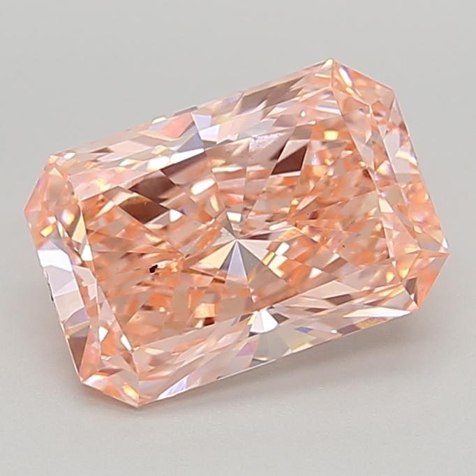 3.07 Ct. Fancy Vivid  Pink Radiant Lab Grown Diamond