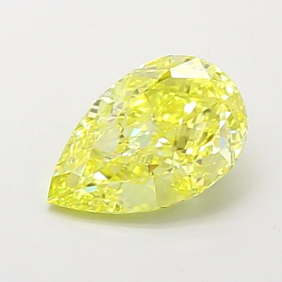 1.22 Ct. Fancy Intense  Yellow Pear Lab Grown Diamond