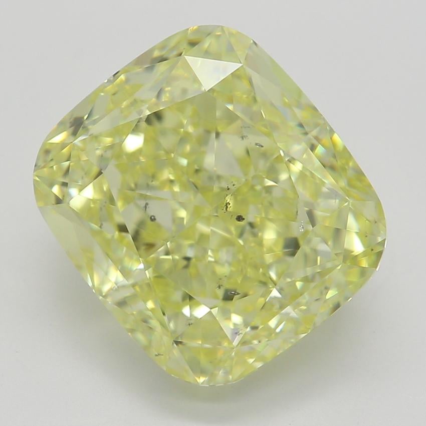 4.05 Ct. Fancy Yellow Cushion Diamond
